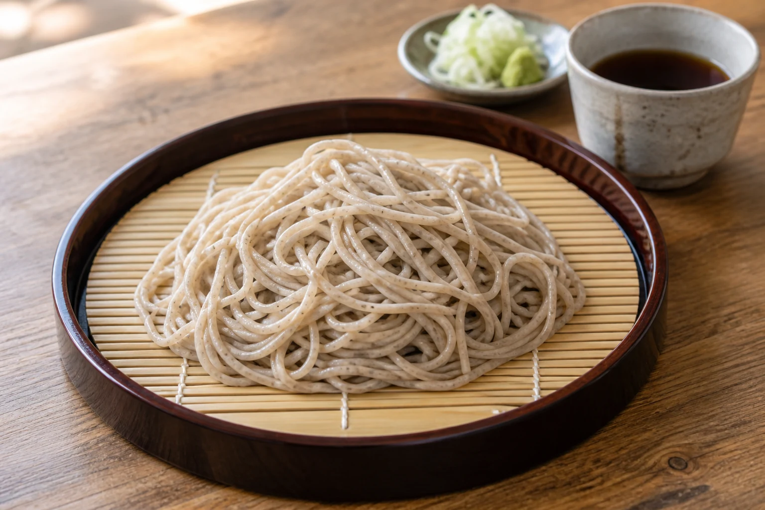 器に盛られた手打ち蕎麦
